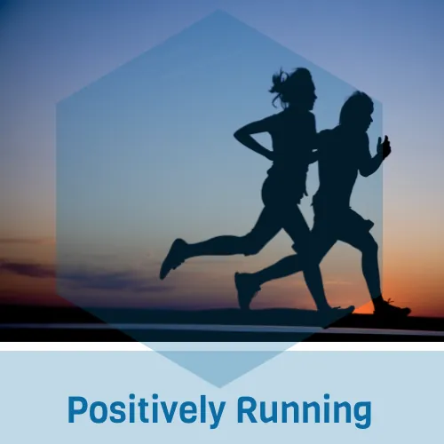 Positively Running -om logo