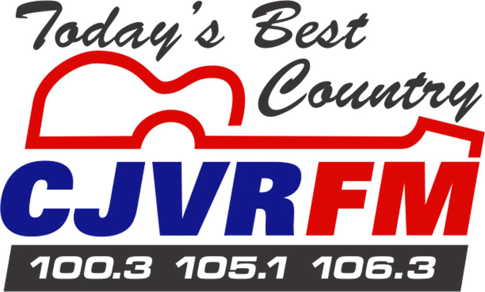 CJVR-FM 105.1 Melfort, 100.3 Humboldt, 106.3 Waskesiu, SK logo