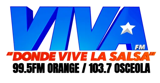 Viva FM Orlando 99.5 Orange County/103.7 Osceola County logo
