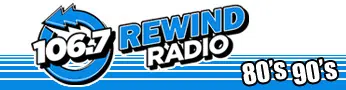 CFDV "106.7 Rewind Radio" Red Deer, AB logo