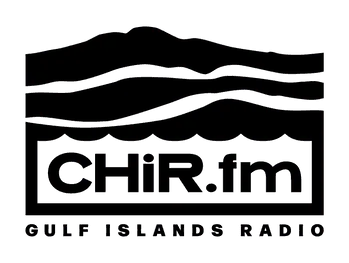 CHIR-FM 107.9 "Gulf Islands Community Radio" Saltspring Island, BC logo