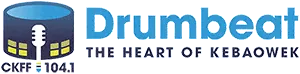 CKFF 104.1 "Drumbeat Radio" Kipawa, QC logo