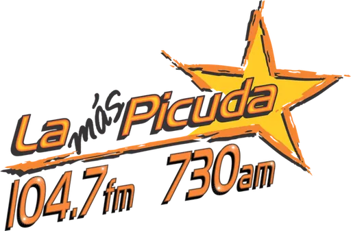 LA MÁS PICUDA 104.7 (Parral) - 104.7 FM - XHEHB-FM - Radiorama Parral - Hidalgo del Parral, Chihuahua logo