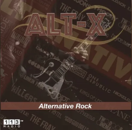 113.FM Alt-X logo