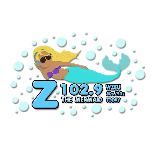 WZEU 102.9 The Mermaid logo
