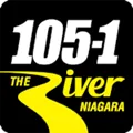 CJED-FM "105.1 The River" Niagara Falls, ON logo