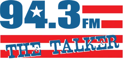 94.3 FM The Talker logo