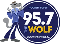 CKTP-FM "95.7 The Wolf" Fredericton, NB logo