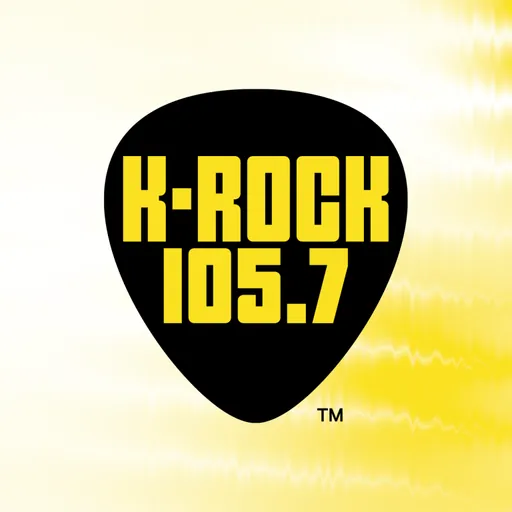 K-Rock 105.7 Kingston's Rock Station logo