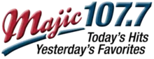 KMAJ-FM "Majic 107.7" Carbondale, KS logo