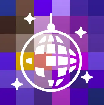 1.FM - Disco Ball 70's-80's Radio logo