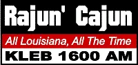 KLEB 1600 AM - The Rajun' Cajun logo