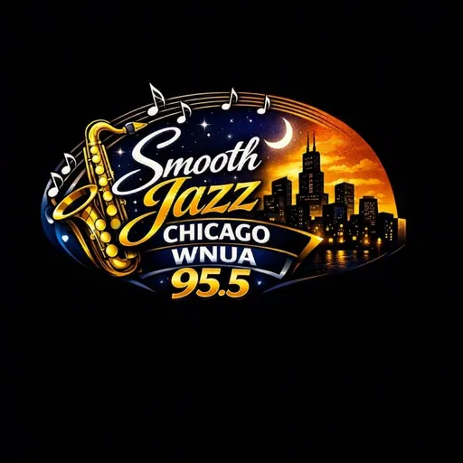 Smooth Jazz WNUA 95.5 Chicago, IL logo