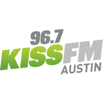 96.7 KISS FM KHFI Austin logo