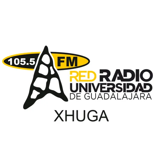 RADIO UNIVERSIDAD DE GDL 105.5 (Ameca) - 105.5 FM - XHUGA-FM - Universidad de Guadalajara - Ameca, Jalisco logo