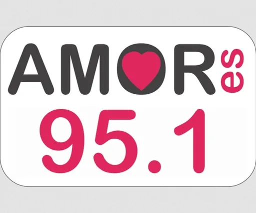 AMOR ES 95.1 (Ciudad Guzmán) - 95.1 FM - XHBC-FM - Grupo Radiofónico ZER - Ciudad Guzmán, Jalisco logo