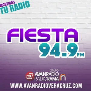 FIESTA 94.9 (Veracruz) - 94.9 FM - XHFM-FM - Grupo AvanRadio Radiorama - Veracruz, Veracruz logo