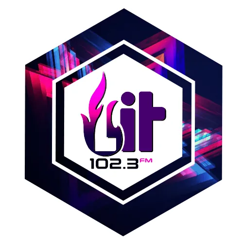 LIT 102.3FM logo